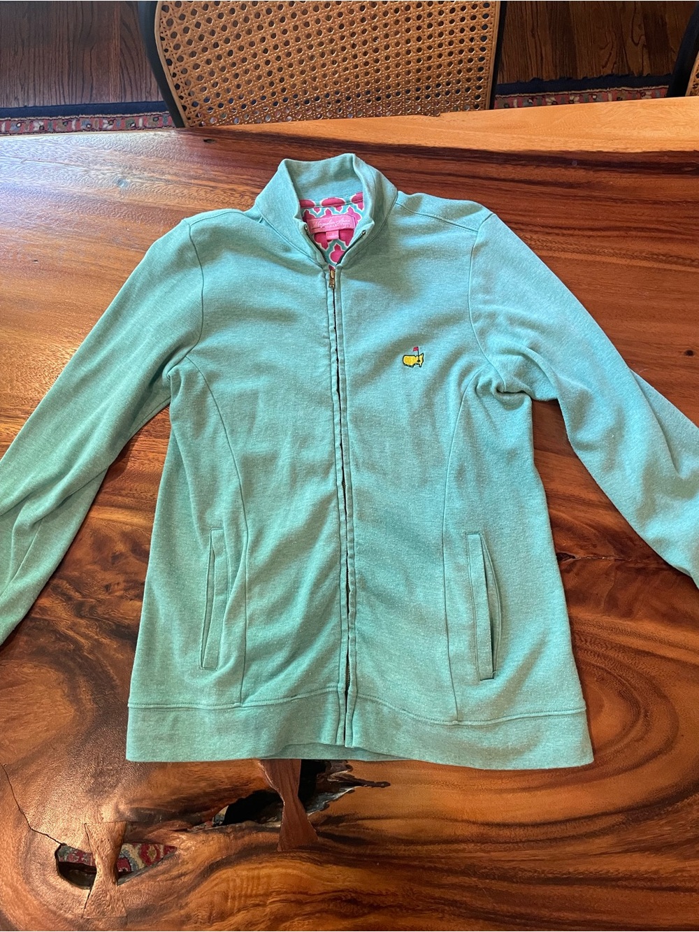 Women’s Masters Mint Green Full-Zip Jacket with Masters Emblem